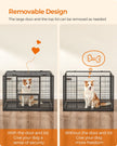 Heavy-Duty Dog Crate – Metal – Black – XL with Removable Doors and Easy Cleaning
