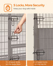 Heavy-Duty Dog Crate – Metal – Black – XL with Removable Doors and Easy Cleaning