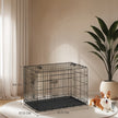 Metal Dog Crate – Metal – Black – Foldable with Removable Tray