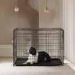 Foldable Dog Crate – Metal – Black – Extra Large with Removable Tray