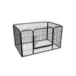 Puppy Playpen – Metal – Black – Foldable Pet Exercise Enclosure