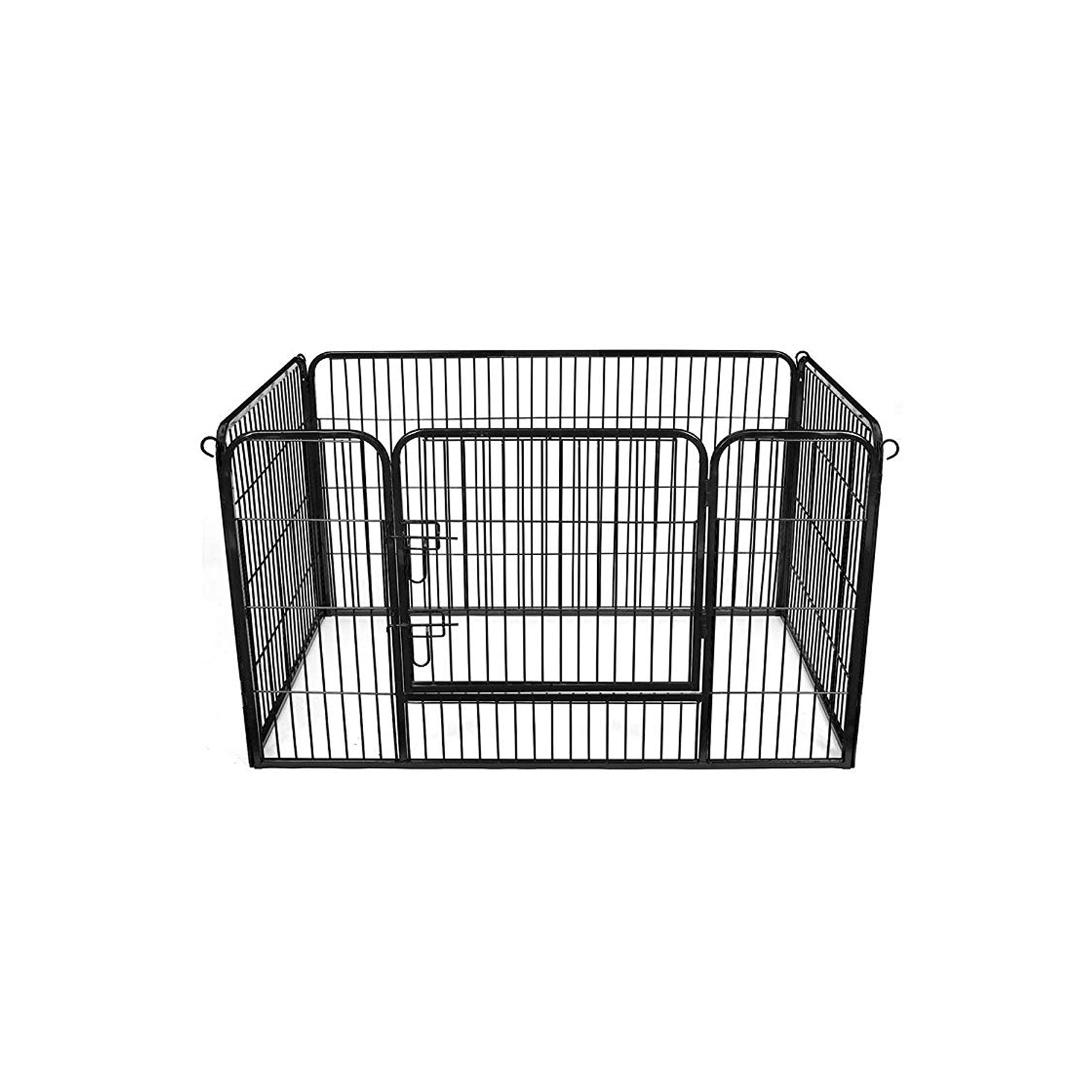 Puppy Playpen – Metal – Black – Foldable Pet Exercise Enclosure