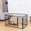 Puppy Playpen – Metal – Black – Foldable Pet Exercise Enclosure