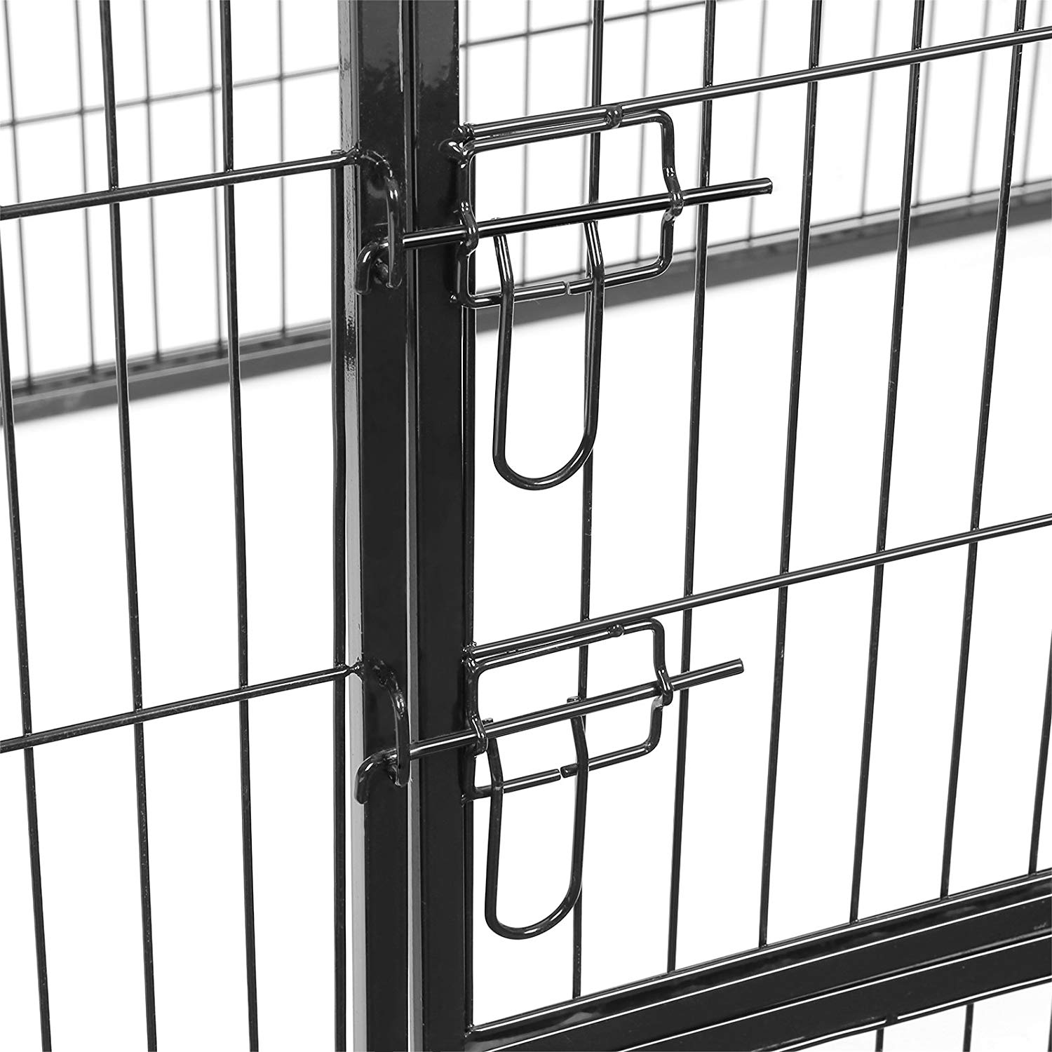Puppy Playpen – Metal – Black – Foldable Pet Exercise Enclosure