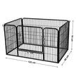 Puppy Playpen – Metal – Black – Foldable Pet Exercise Enclosure