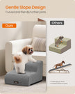 Dog Stairs – Waterproof PPS – Dove Grey – Gentle Slope with Anti-Slip Design