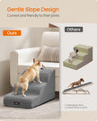 Dog Stairs – Waterproof PPS – Dove Grey – Gentle Slope with Anti-Slip Design