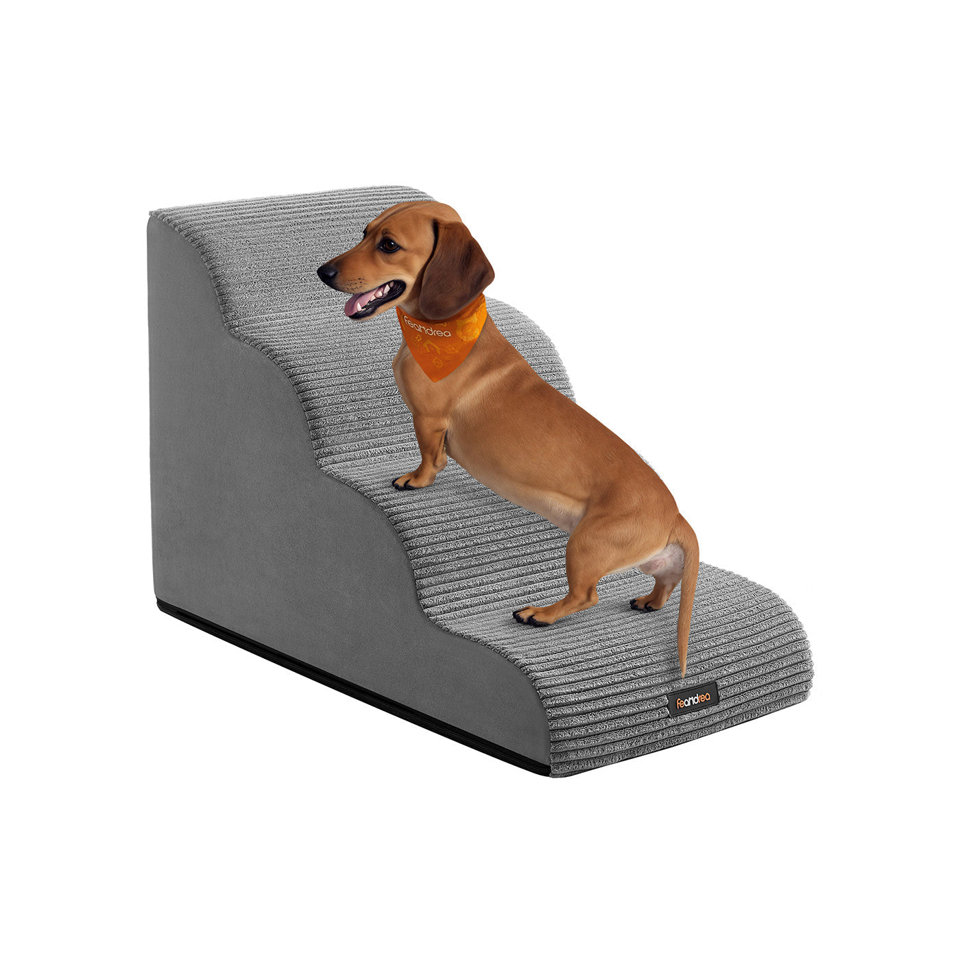 Dog Stairs – Waterproof PPS – Dove Grey – Gentle Slope with Anti-Slip Design