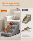 Dog Stairs – Waterproof PPS – Dove Grey – Gentle Slope with Anti-Slip Design