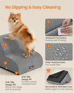 Dog Stairs - 40L - Faux Suede Fabric - Waterproof - Anti-Slip Design