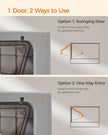 Hidden Cat Litter Box – Wood – Beige – Spacious Design with Slide-Out Tray and Hood