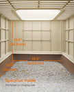 Hidden Cat Litter Box – Plastic – Neutral Color – Spacious Design with Slide-Out Tray and Lid