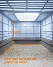 Hidden Cat Litter Box – MDF – Pale Blue and Grey – Spacious with Slide-Out Tray and Hood