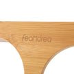 Elevated Dog Food Stand – Bamboo – Natural – Adjustable with 2 Raised Bowls