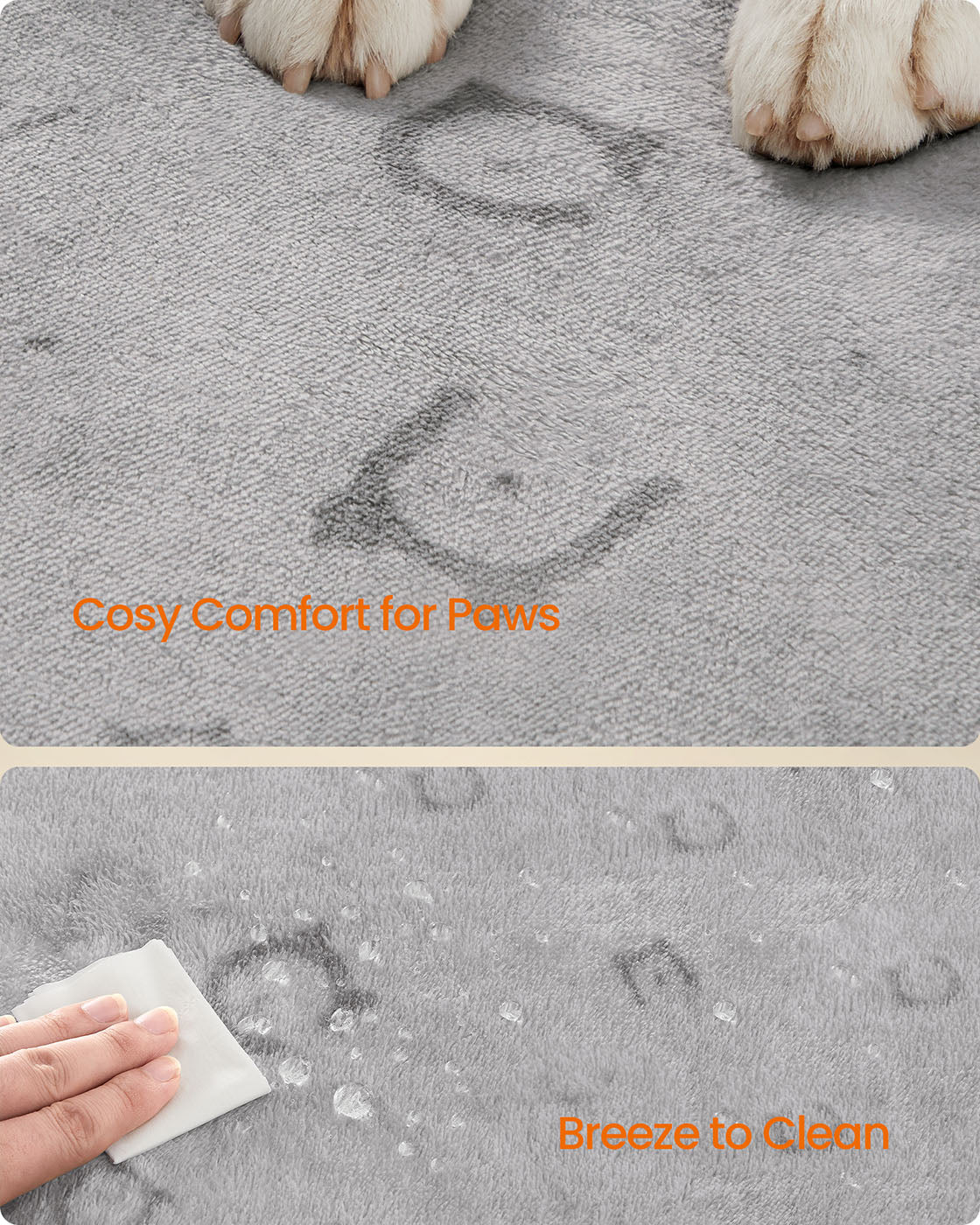 Reusable Dog Training Pads – Washable – Dove Grey – Waterproof, Super Absorbent, Non-Slip, Leakproof – 2 Pack, 122 x 91 cm