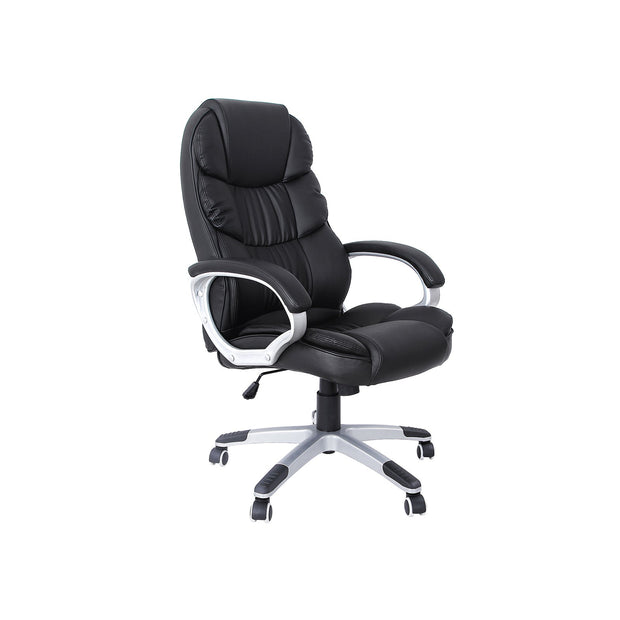 Executive Swivel Chair – PU Leather – Black – High Back with Tilt Function