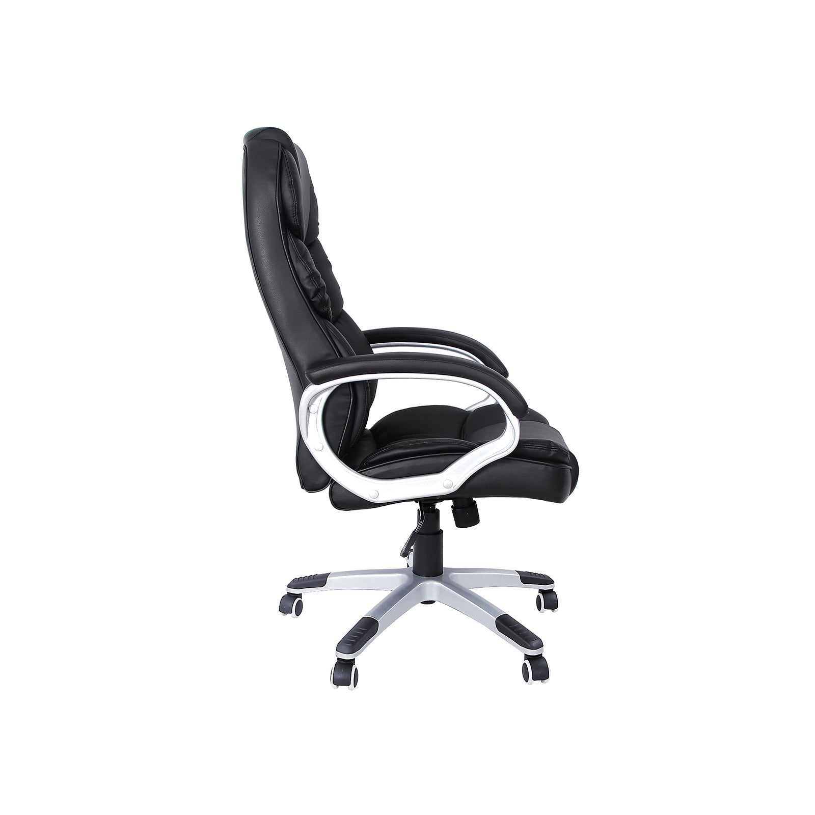 Executive Swivel Chair – PU Leather – Black – High Back with Tilt Function