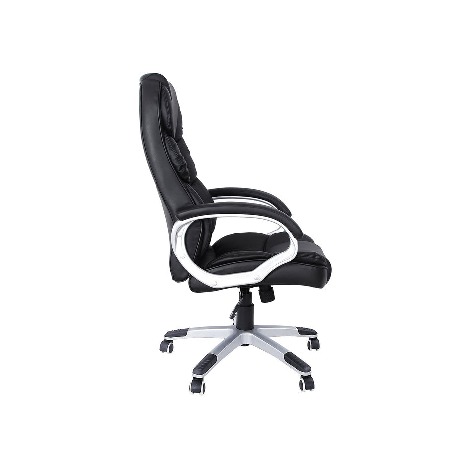 Executive Swivel Chair – PU Leather – Black – High Back with Tilt Function