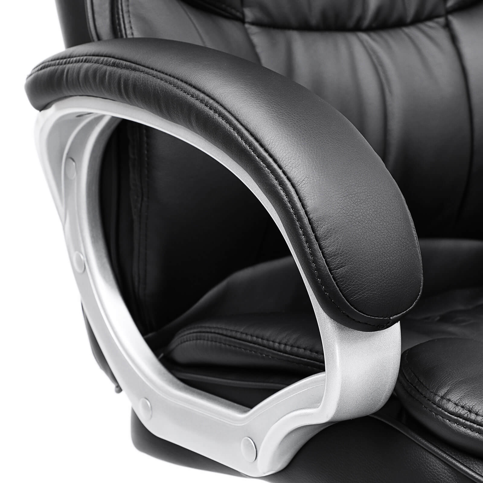 Executive Swivel Chair – PU Leather – Black – High Back with Tilt Function