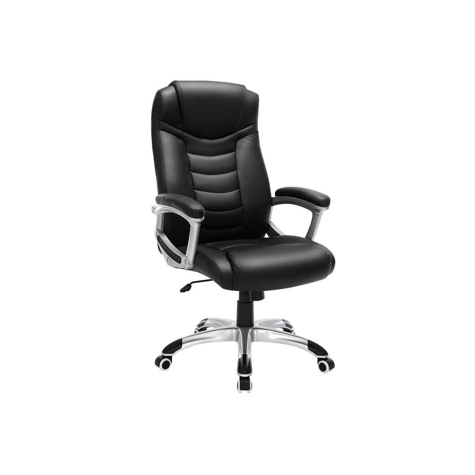 Ergonomic Office Chair – PU – Black – Height Adjustable, Durable and Stable