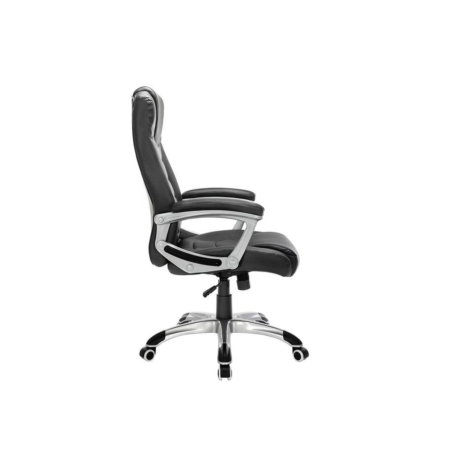 Ergonomic Office Chair – PU – Black – Height Adjustable, Durable and Stable