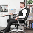 Ergonomic Office Chair – PU – Black – Height Adjustable, Durable and Stable
