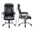 Ergonomic Office Chair – PU – Black – Height Adjustable, Durable and Stable