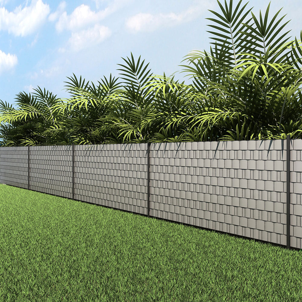 PVC Privacy Screen – Opaque – Green – UV Resistant Garden Fence Cover with Mounting Clips