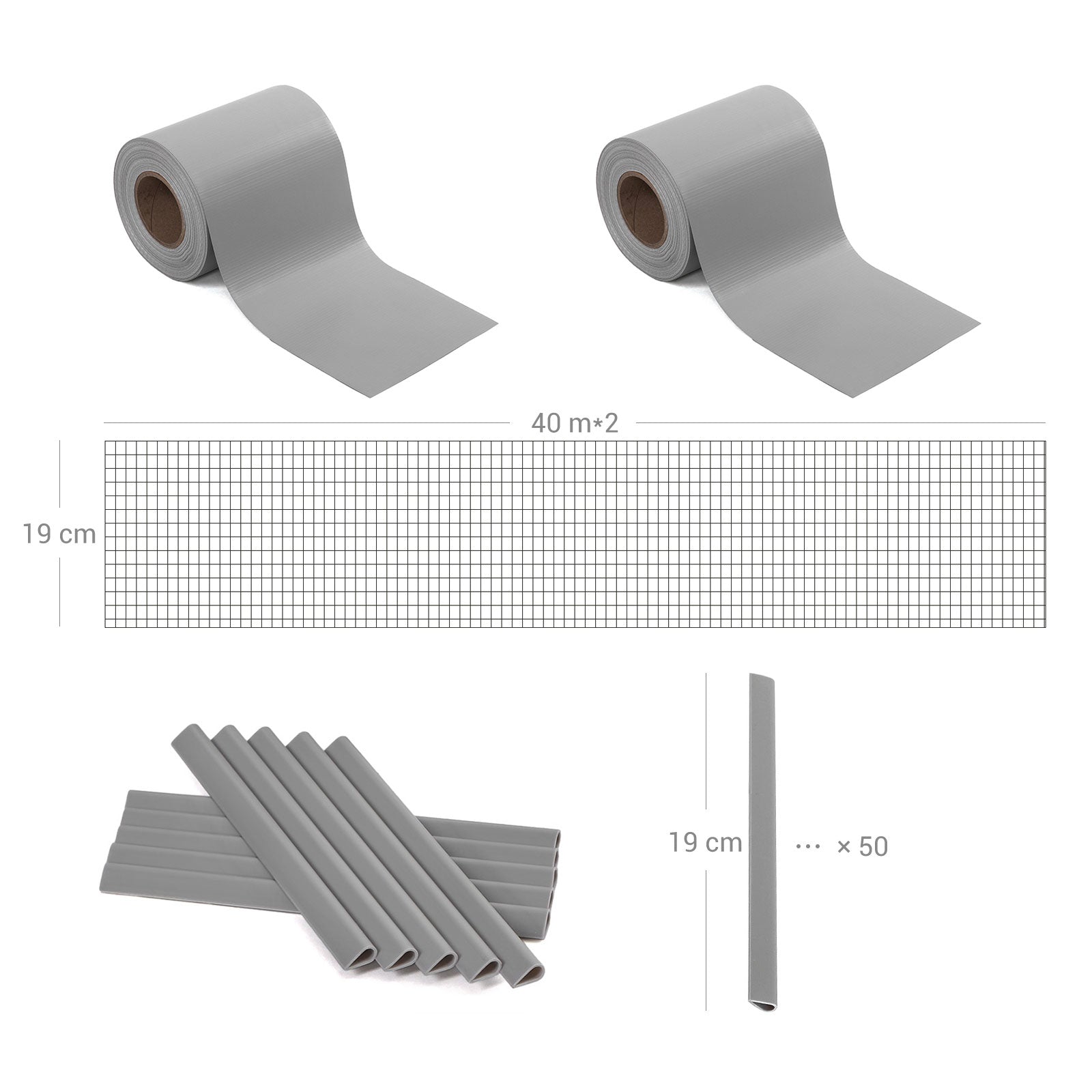 PVC Privacy Screen – Opaque – Green – UV Resistant Garden Fence Cover with Mounting Clips