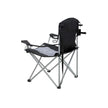 Folding Camping Chair – Sponge Padding – Black – Large and Comfortable