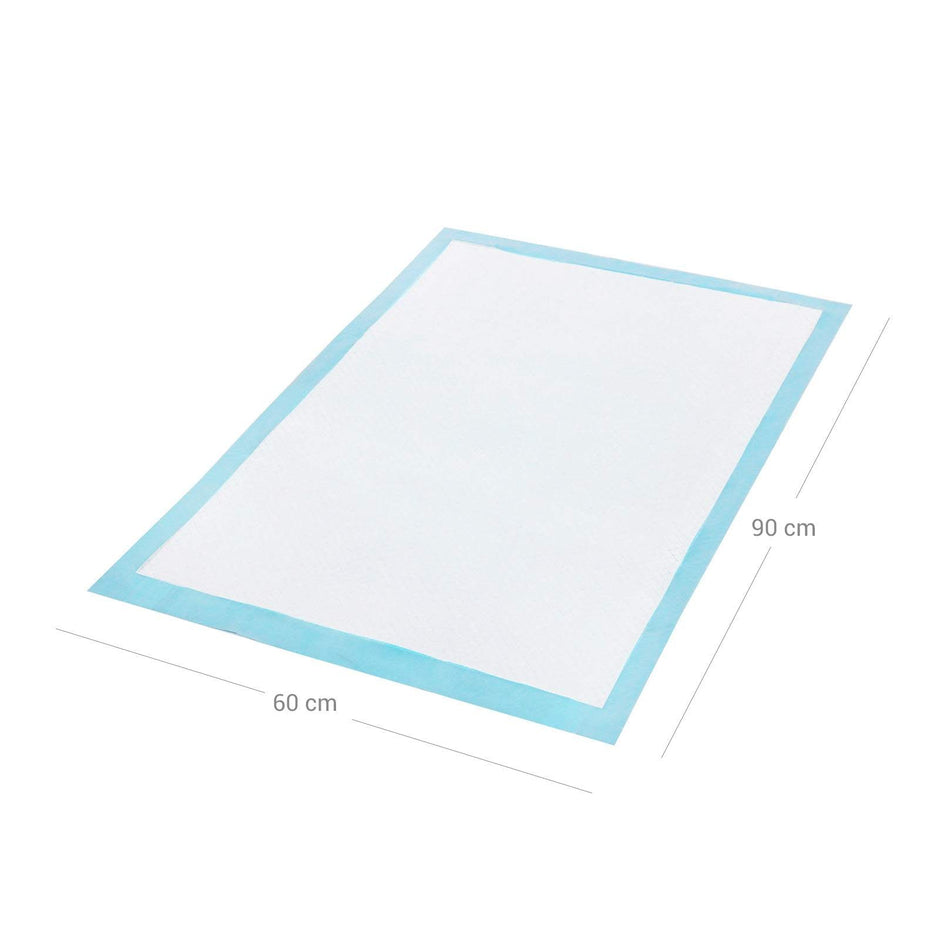 Pet Training Pads – Plastic – Blue – Super-Absorbent, 100-Pack, 60 x 90 cm