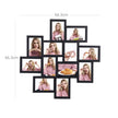 Picture Frame Collage – Wood – White – Wall Mounted for 12 Photos (4