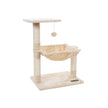 Cat Tree – Plush – Neutral Color – Stable with Soft Hammock