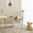 Cat Tree – Plush – Neutral Color – Stable with Soft Hammock