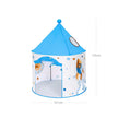 Portable Play Teepee – Fabric – White and Blue – Indoor and Outdoor Use