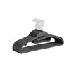 Coat Hangers – Plastic – Grey – Non-Slip Space Saving Design with 360° Rotating Hook, Set of 20