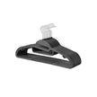 Coat Hangers – Plastic – Grey – Non-Slip Space Saving Design with 360° Rotating Hook, Set of 20