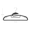 Coat Hangers – Plastic – Grey – Non-Slip Space Saving Design with 360° Rotating Hook, Set of 20