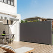 Retractable Side Awning – Fabric – Anthracite – Outdoor Privacy Protection 180 x 300 cm