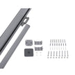 Side Awning – Aluminium – Smoke Grey – 180 x 350 cm Privacy Screen and Sun Shade