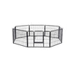 Heavy Duty Puppy Playpen – Metal – Black – 8 Panels, 80 x 60 cm