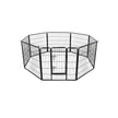 Heavy Duty Playpen – Metal – Black – 8 Panels, 80 x 80 cm