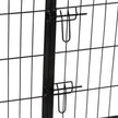 Heavy Duty Playpen – Metal – Black – 8 Panels, 80 x 80 cm