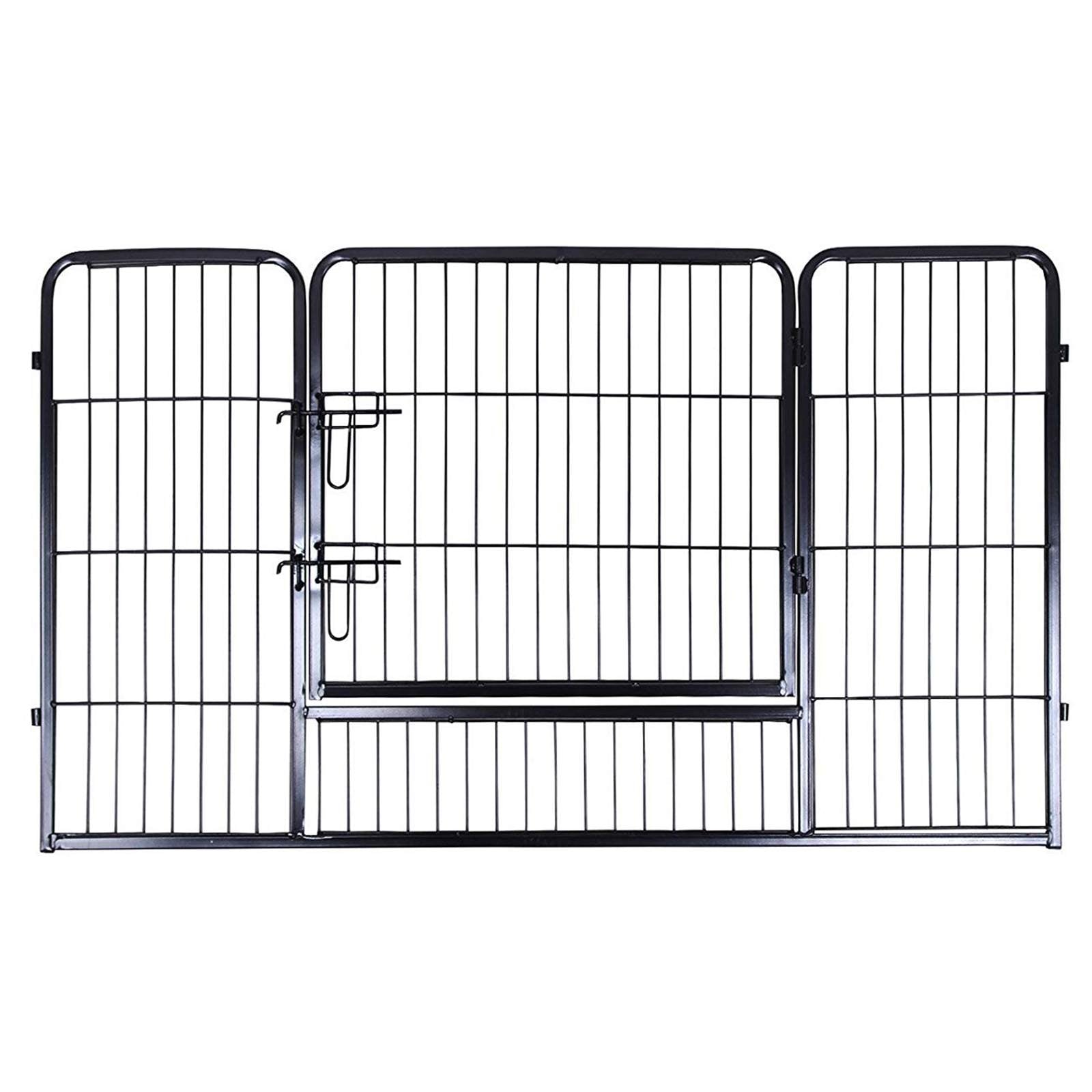 Puppy Playpen – Heavy Duty Metal – Black – Expandable 4-Panel Design