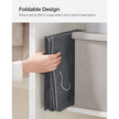 Set of 2 Hanging Wardrobe Storage Organisers – Fabric – Grey – 6 Shelves with Clips