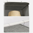 Hanging Storage Shelves – Fabric – Grey – 6-Tier Wardrobe Closet Organizer with Clips