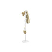 Coat Rack – Solid Wood – Cloud White – 8 Hooks for Entryway and Hallway