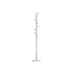 Solid Wood Coat Stand – Rubberwood – White – Free Standing Design with 8 Hooks