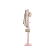 Coat Stand – Solid Wood – White – Free Standing with 8 Hooks