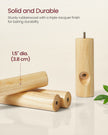 Free Standing Coat Rack – Solid Wood – White – 8 Hooks for Coats, Hats, and Bags